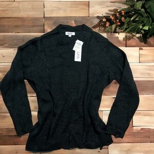 525 America Distressed Crew Neck Sweater